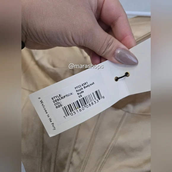 Retrofete Rozik Bodysuit in Nude - Picture 5 of 7